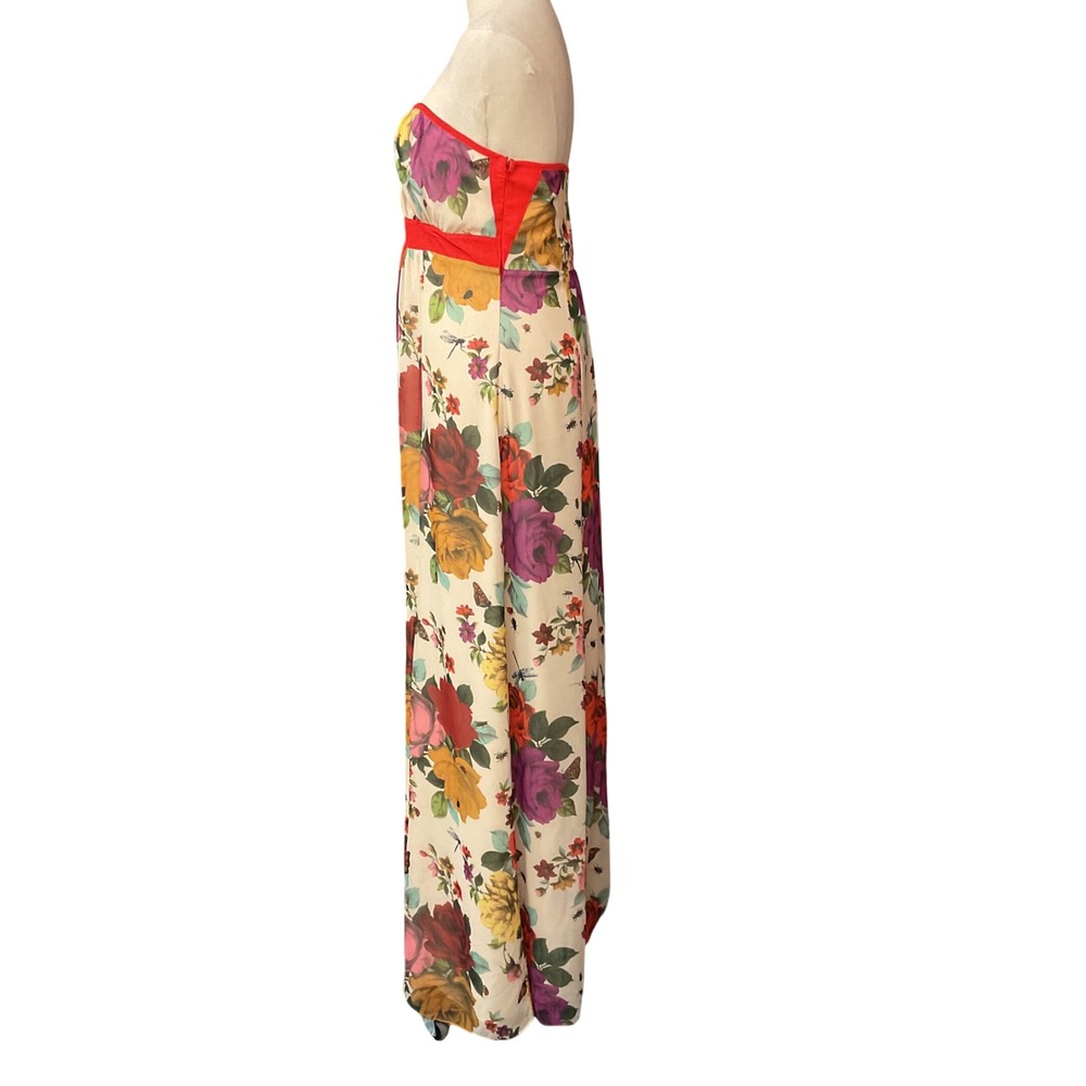 Ted Baker London Women's Floral Print Empire Waist Vibrant Maxi Dress Sz 10 NWT - Picture 5 of 14